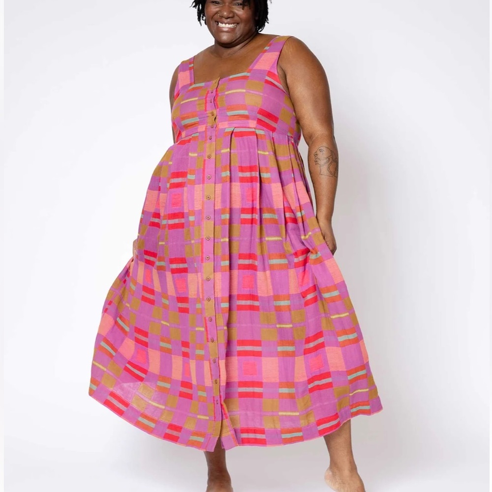 Ace & Jig Ginger Dress Pre-Spring 25 Pink Gossip Textile
